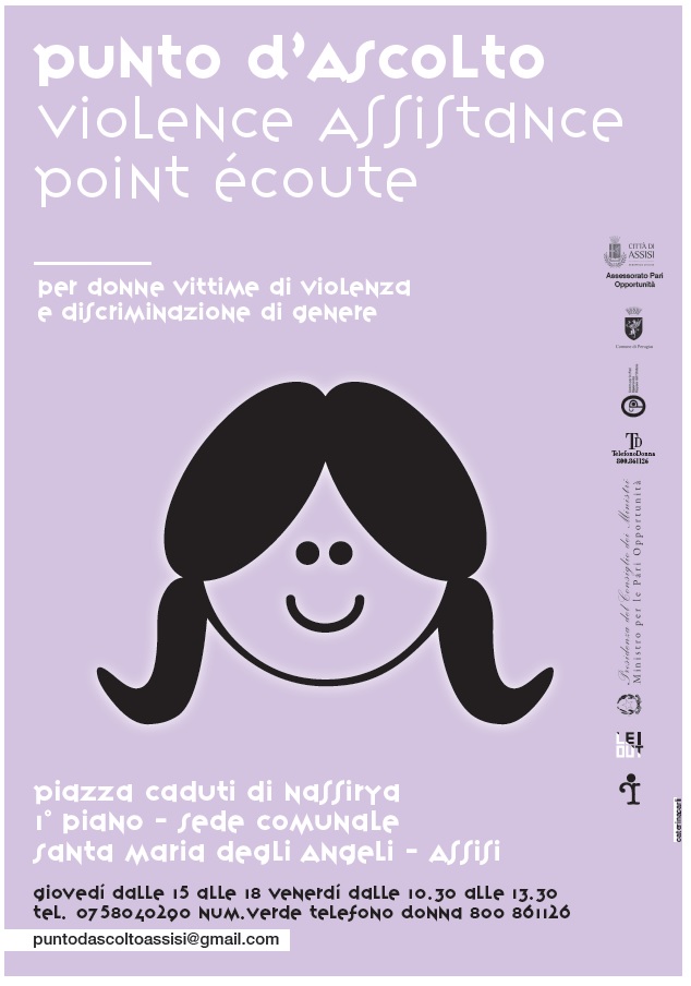 PUNTO D’ASCOLTO per donne vittime di violenza e discriminazione di genere